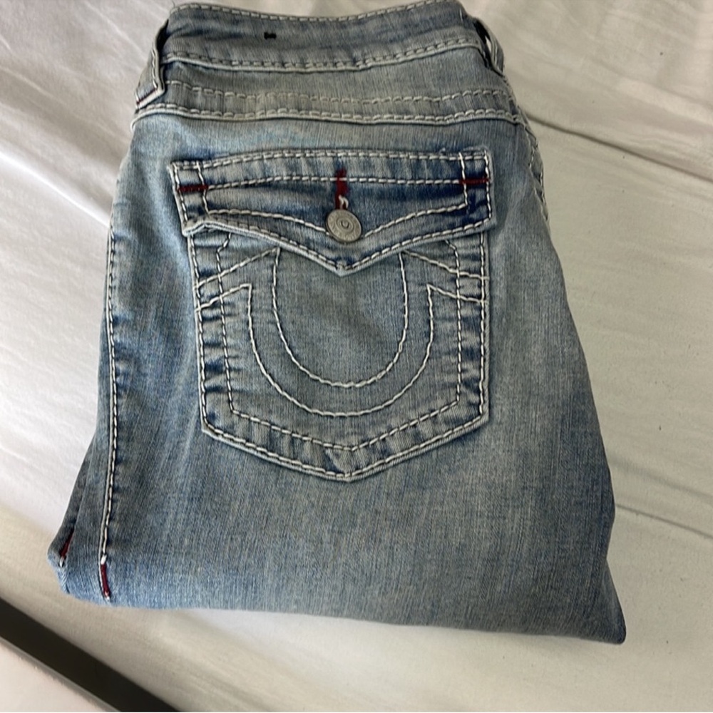 True Religion Stella Big T Stitch Skinny Jean Light Wash - Picture 2 of 8